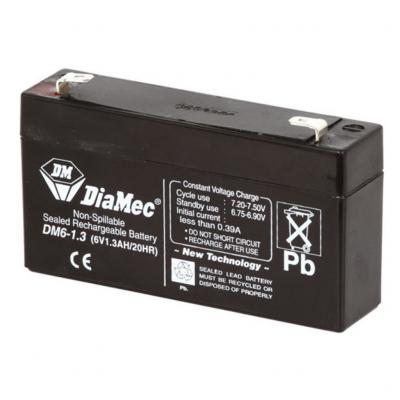 Diamec DM6-1.3 zselés kiegészítő akkumulátor, 6V 1,3Ah